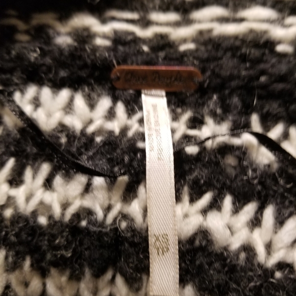 FP Open Knit Cowl Neck Tunic Sweater Top XS - Picture 4 of 5